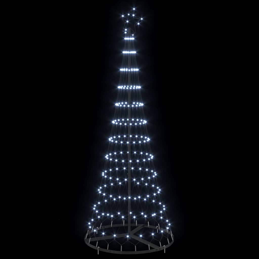LED Christmas Tree Cool White 71 x 71 x 184.5 cm Metal